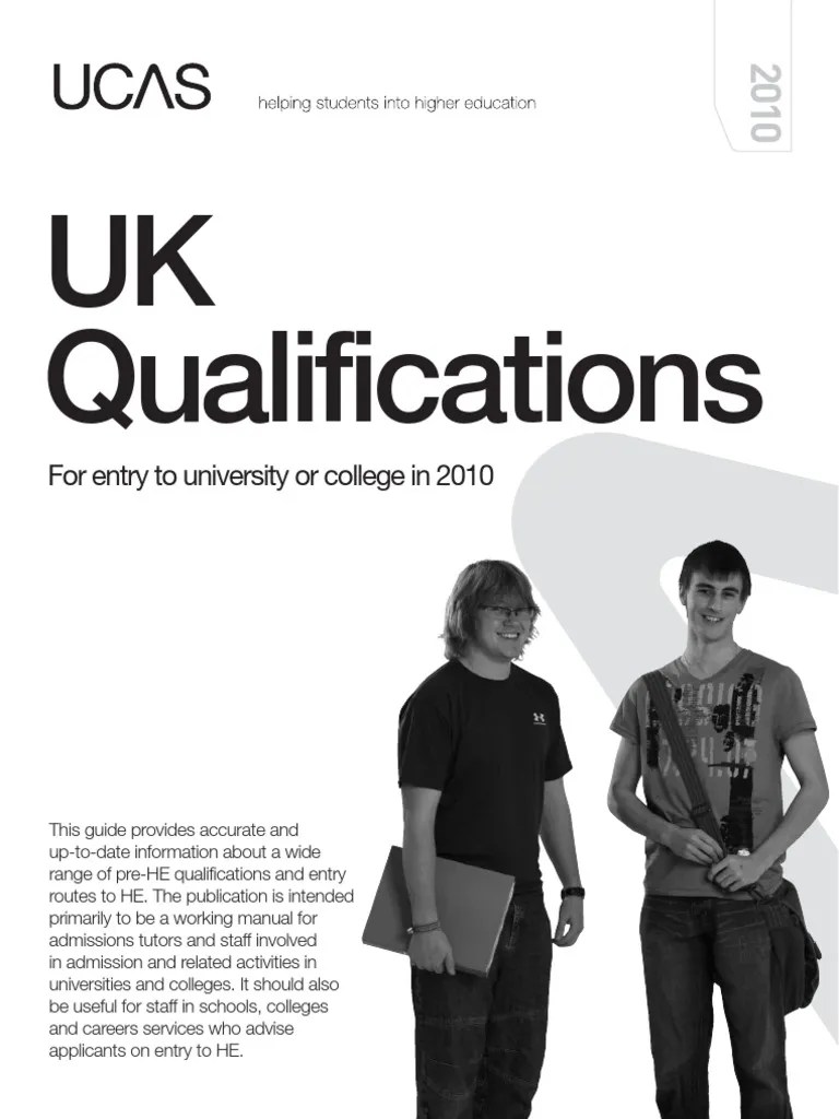 UCAS Qualifications Students Standardized Tests