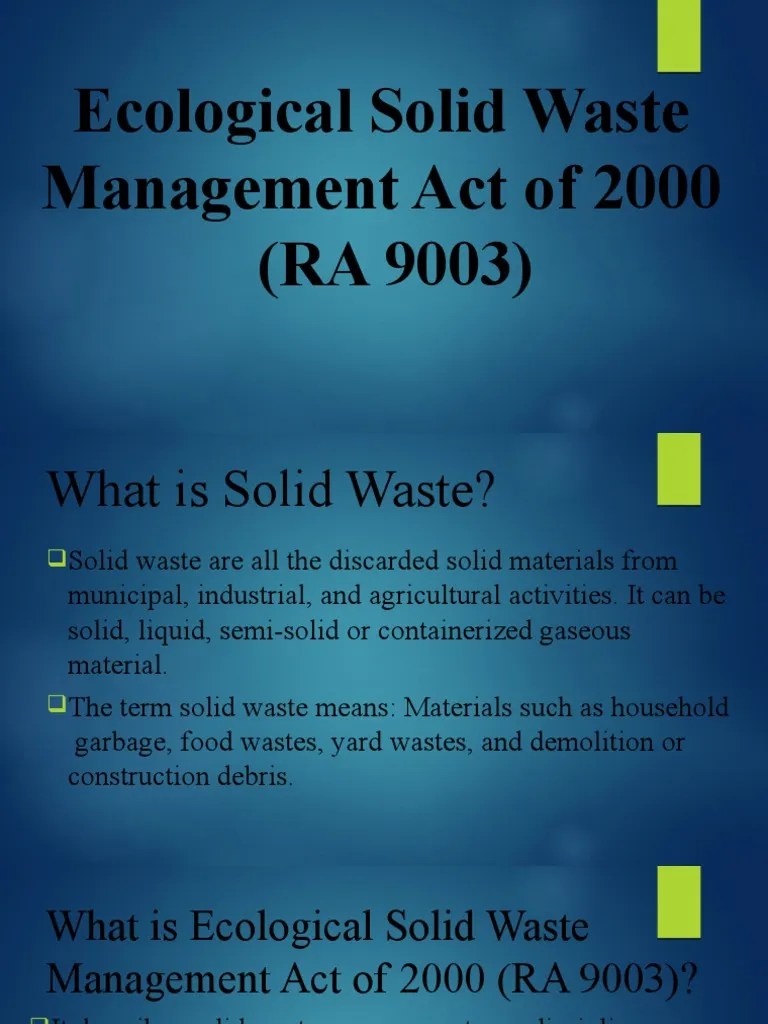 Waste Management Act Qld at Floyd Roney blog