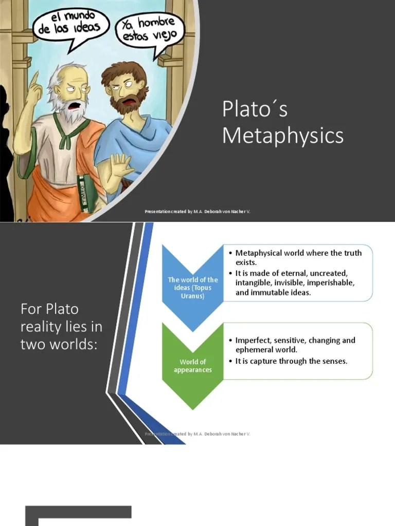 S14. Plato S Metaphysics PDF PDF Plato Philosophical Movements
