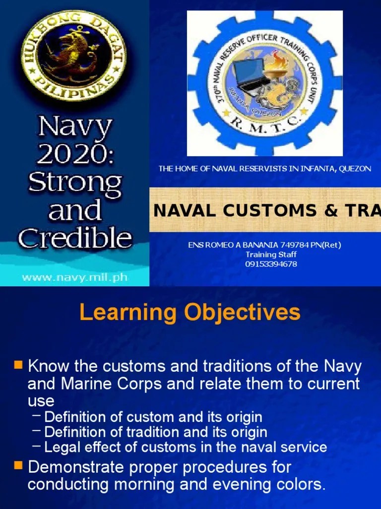 Naval Customs and Traditions PDF Ships Violence