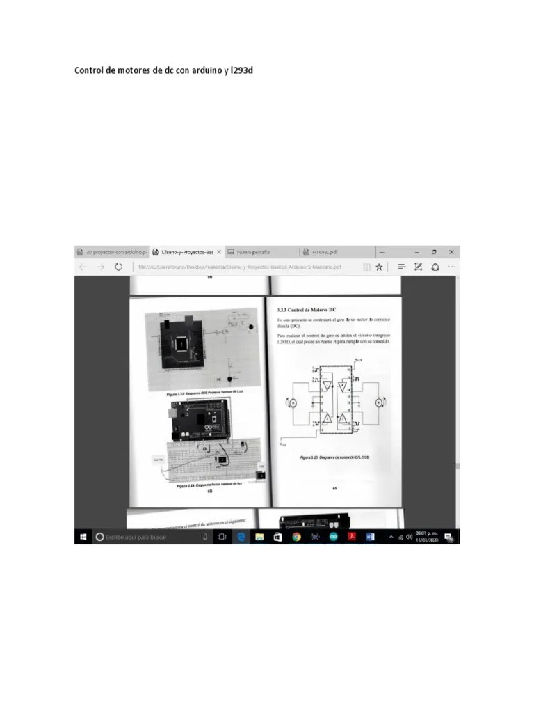 Control de Motor DC Con l293d y Arduino | PDF