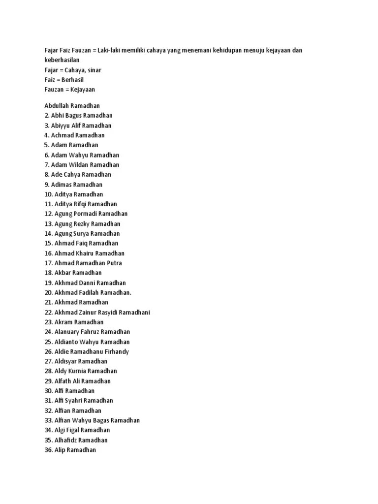 Nama Anak | PDF | Abrahamic Religions | Religious Belief And Doctrine