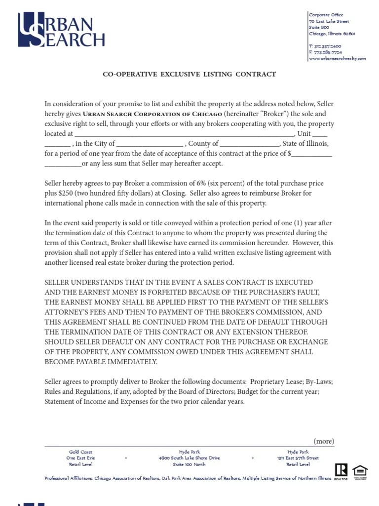 Listing AgreementCoop_12_10.pdf Real Estate Broker Sales