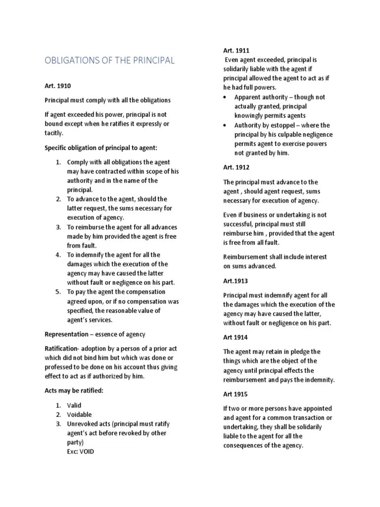 Principal And Accessory Obligation Example at John Newton blog