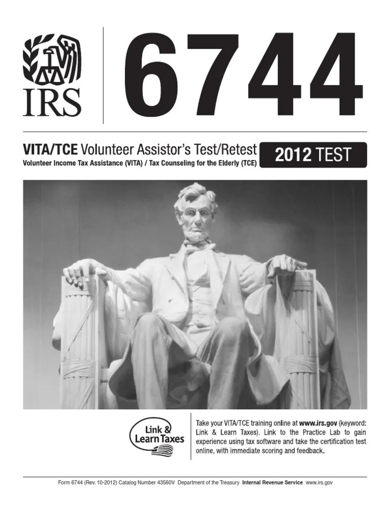 Publication 6744, Volunteer Assistor's Test/Retest Volunteering
