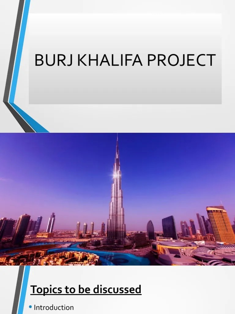 burj khalifa project ppt.pptx Project Management Dubai