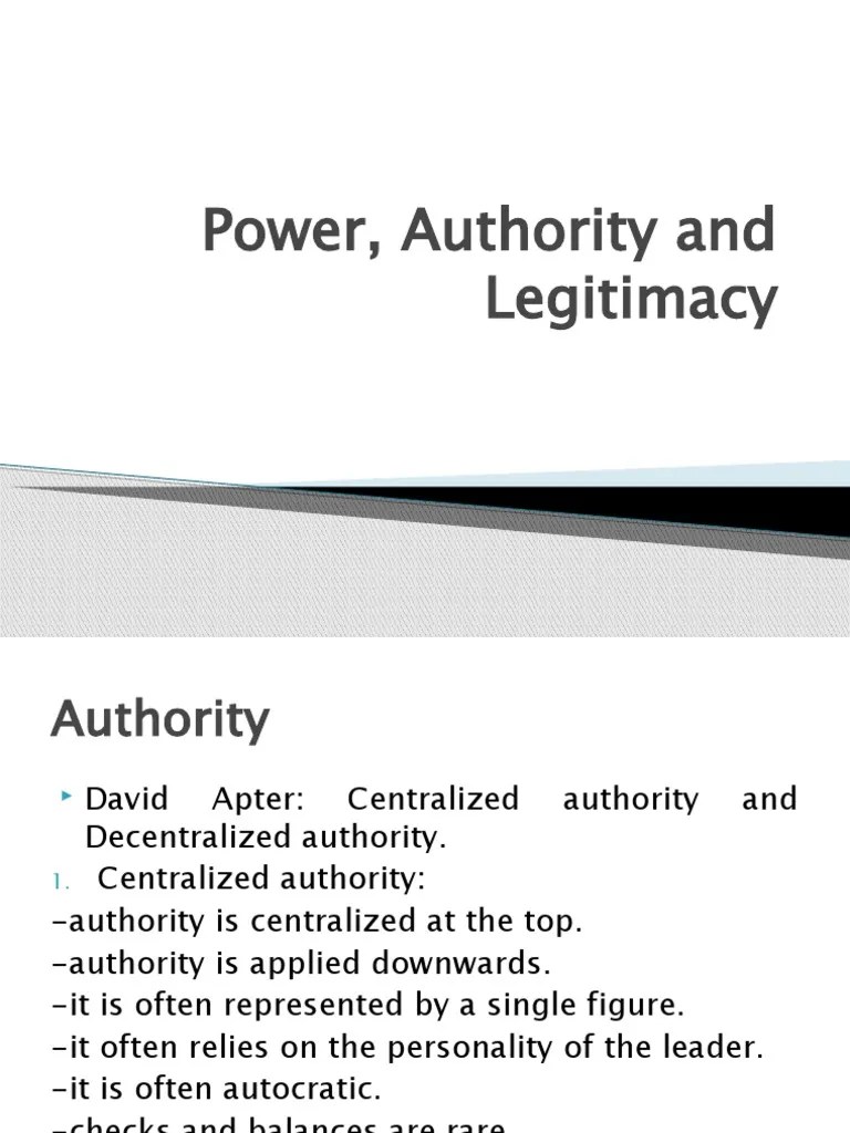 Power, Authority and Legitimacy | PDF | Legitimacy (Political) | Power