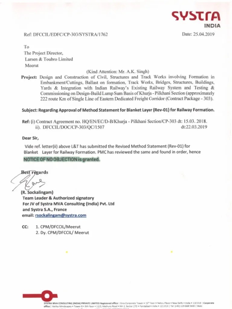 Assignment 3 LET1762Approval of Method Statement For Blanket Layer