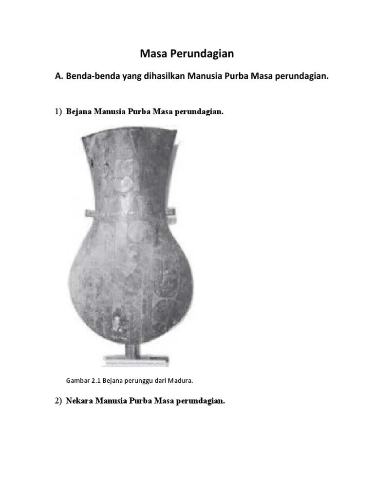 Masa Perundagian | PDF