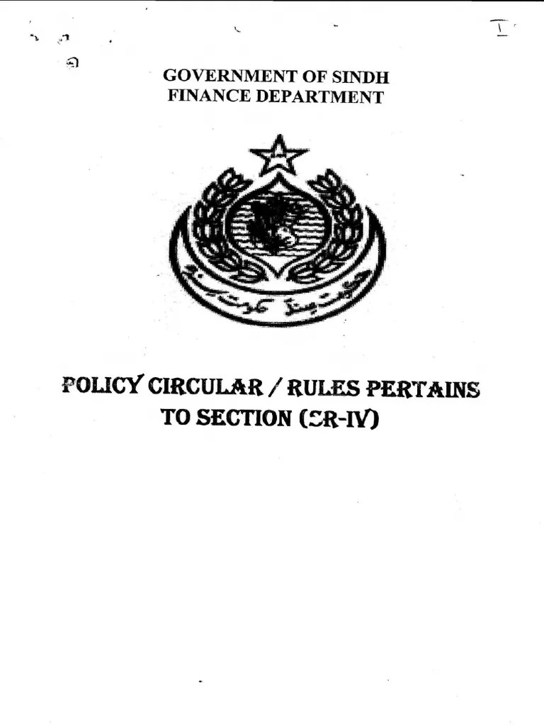 Sindh C S Leave Rules 1986 PDF