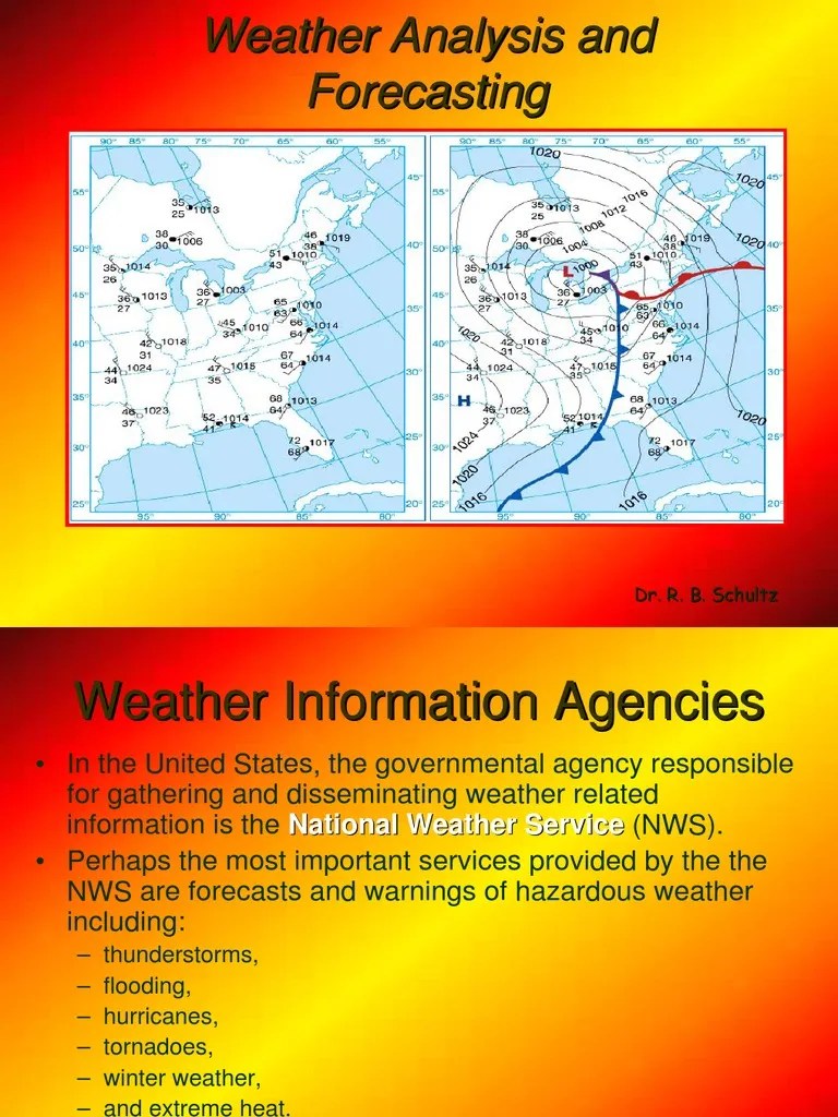 Analysis Weather Forecasting National Weather Service