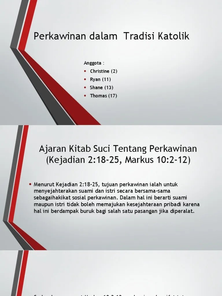 Perkawinan Dalam Tradisi Katolik | PDF