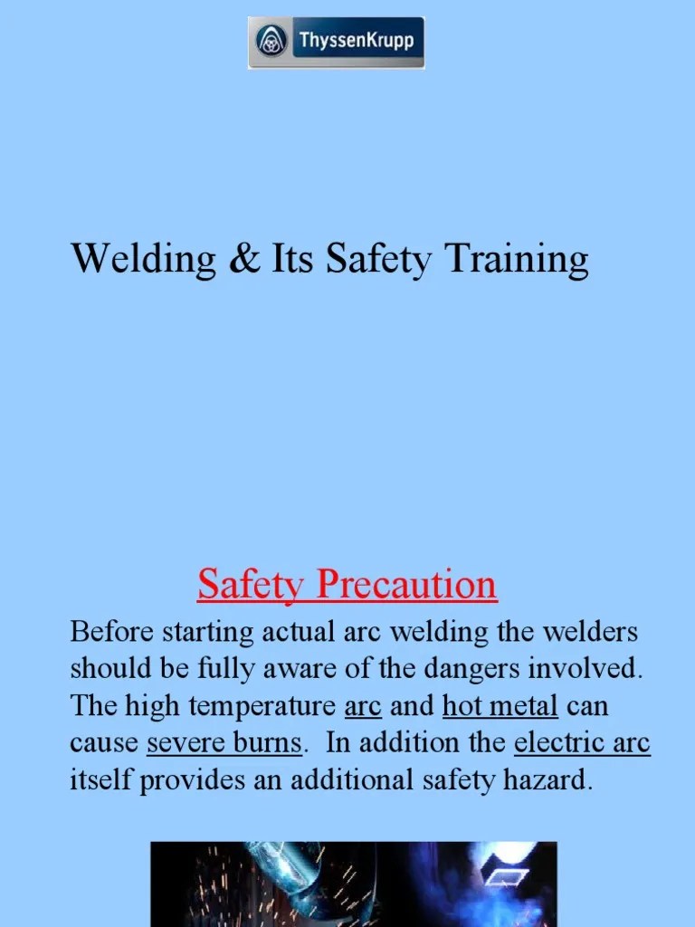 Welding & Its Safety Training | PDF | Welding | Construction