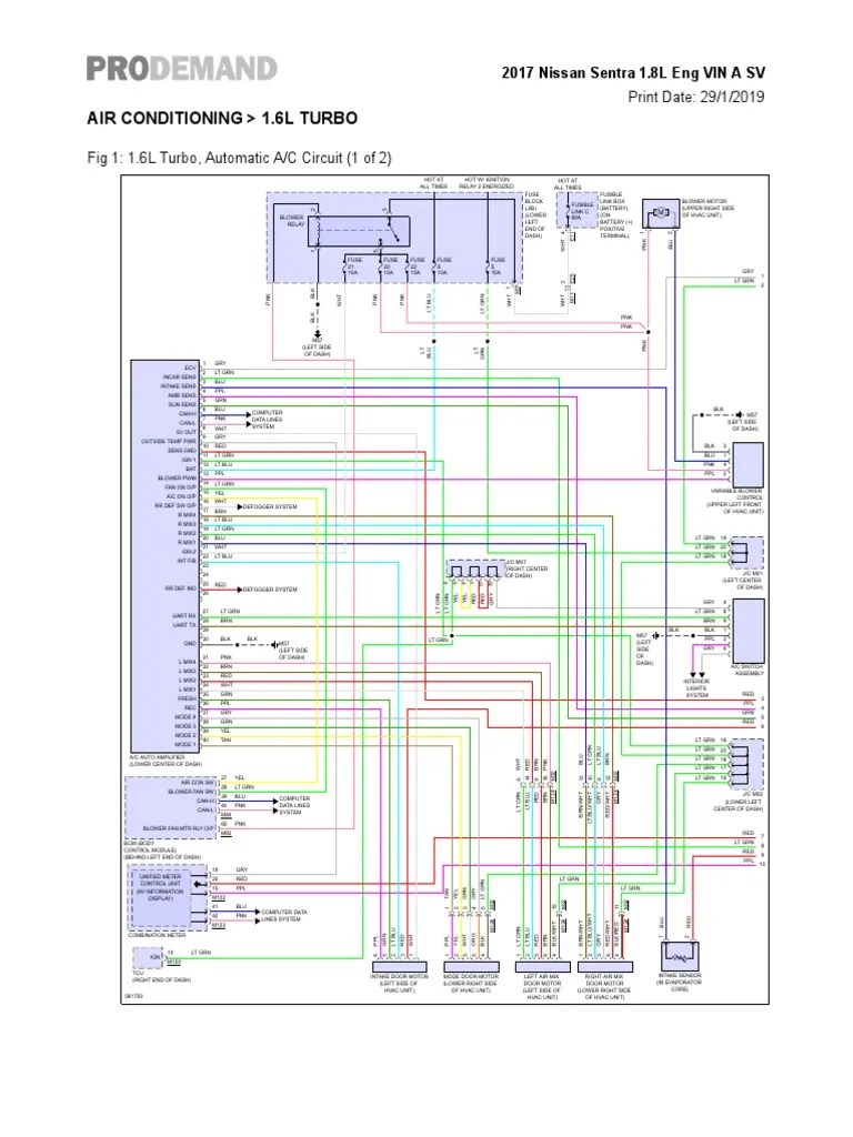 Diagrama Elec. Nissan Sentra 1.8 | PDF | Fuse (Electrical) | Cars Of Japan