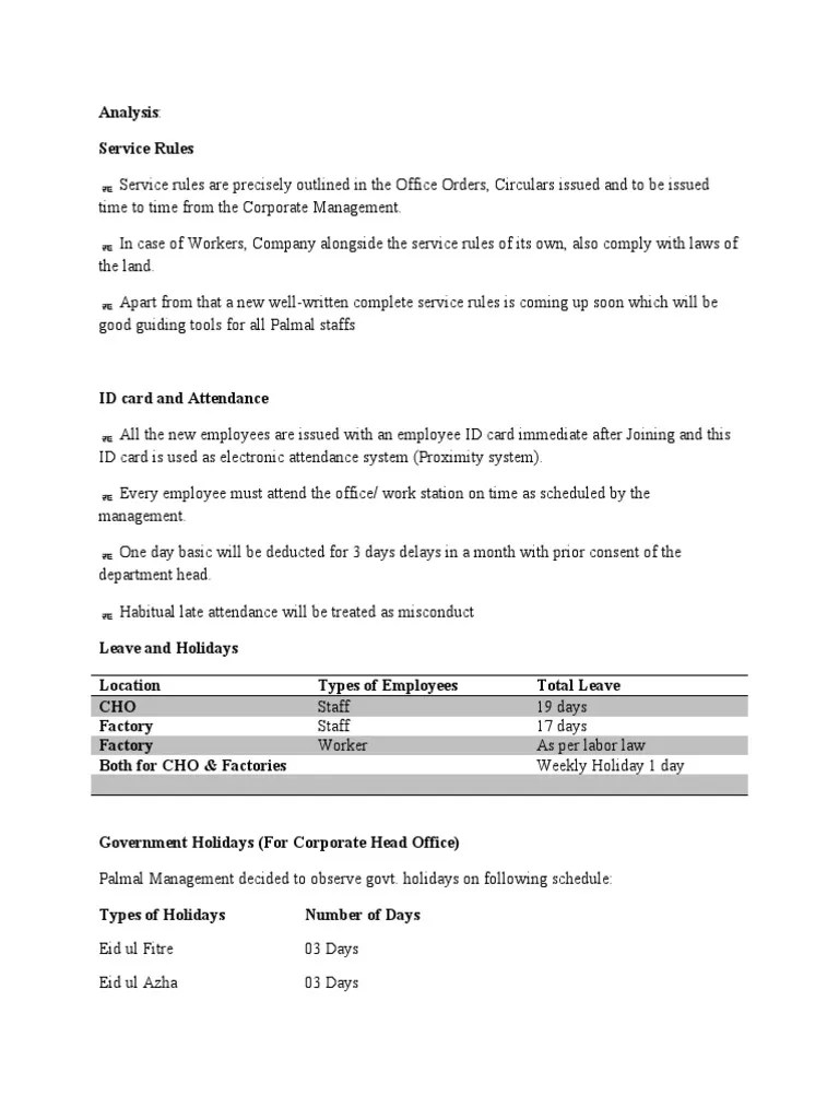 Analysis Service Rules PDF Overtime Government