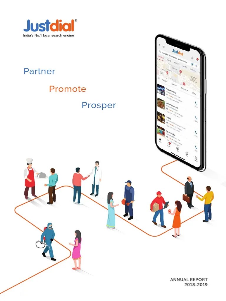 Justdial Annual Report 190930114808 PDF Mobile App  Application