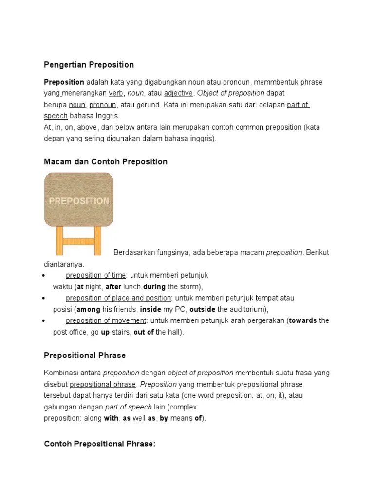 Preposition | PDF