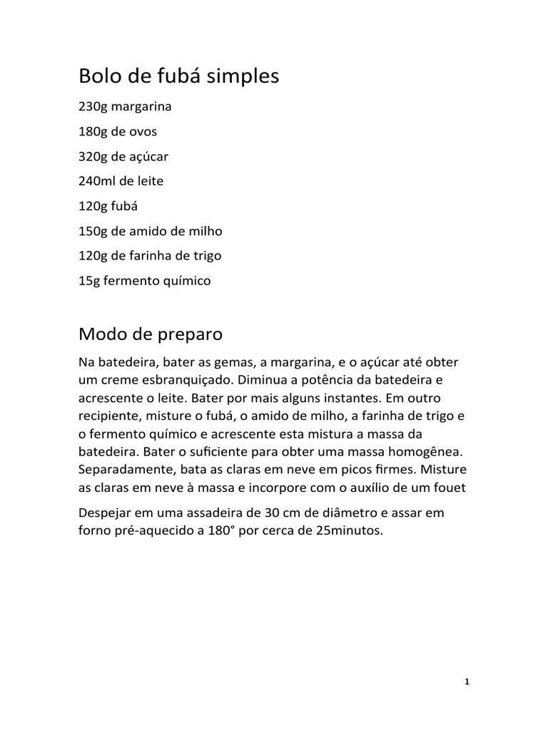 apostila bolos da vovó PDF Bolos Massa
