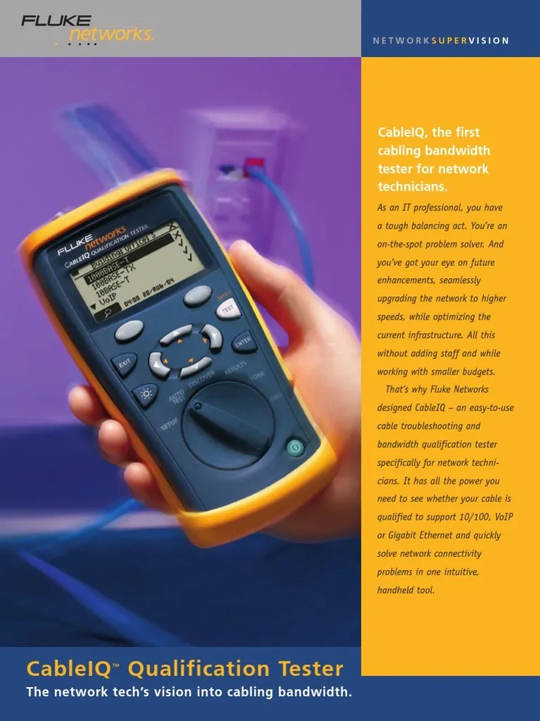 CableIQ Qualification Tester PDF Voice Over Ip