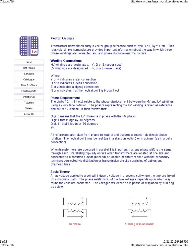 Understanding Transformer Vector Groups A Comprehensive Guide to Winding Connections and Phase