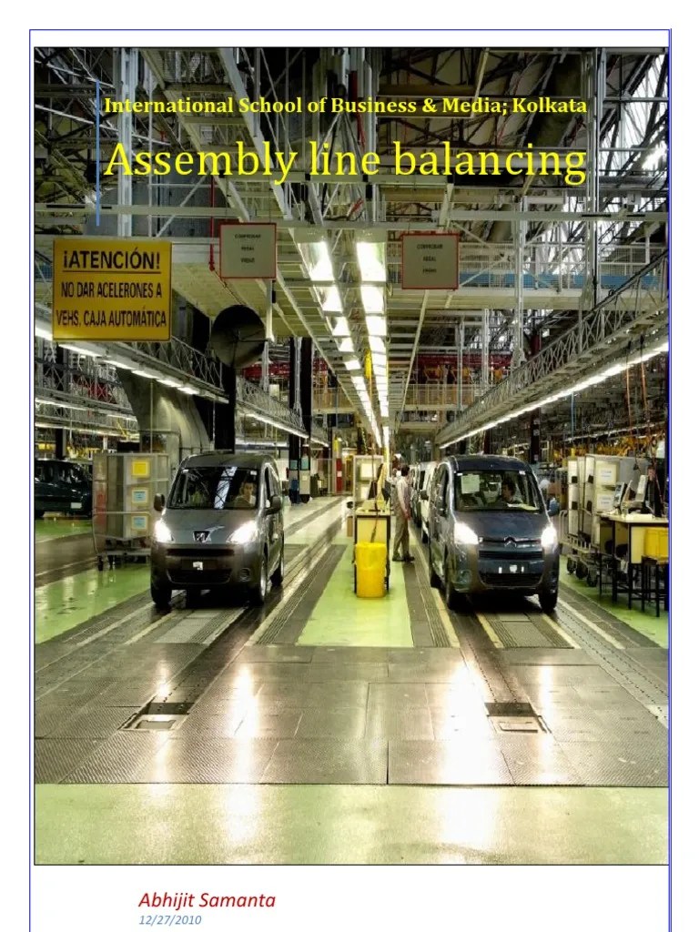 Assembly Line Balancing Technology Business