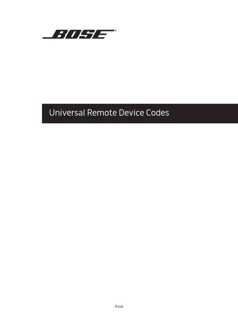 Universal Remote Device Codes | PDF | Companies | Service Companies