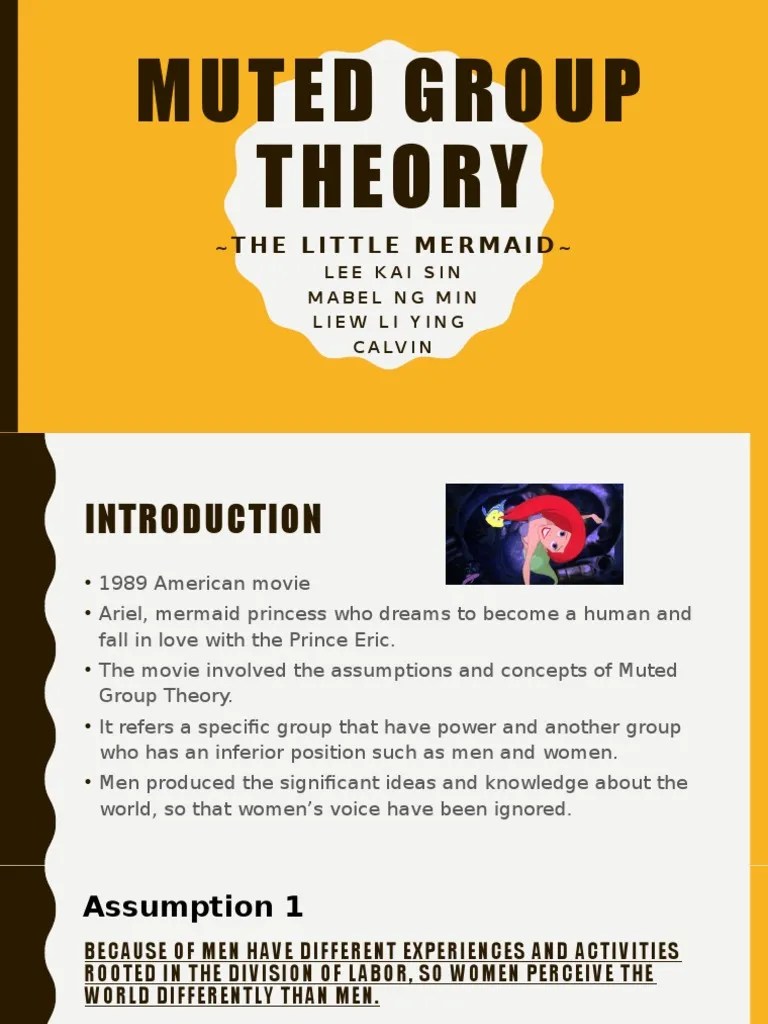 Muted Group Theory PDF Concept Perception