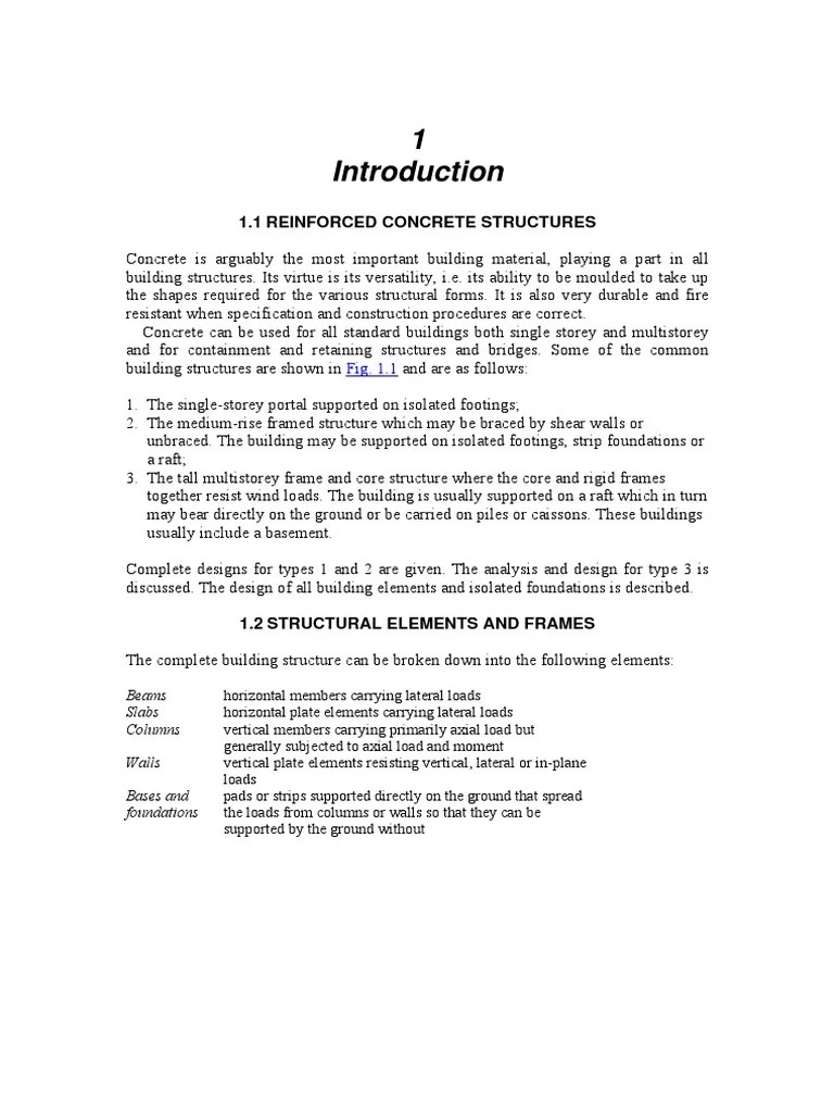 Reinforced Concrete Structures | PDF