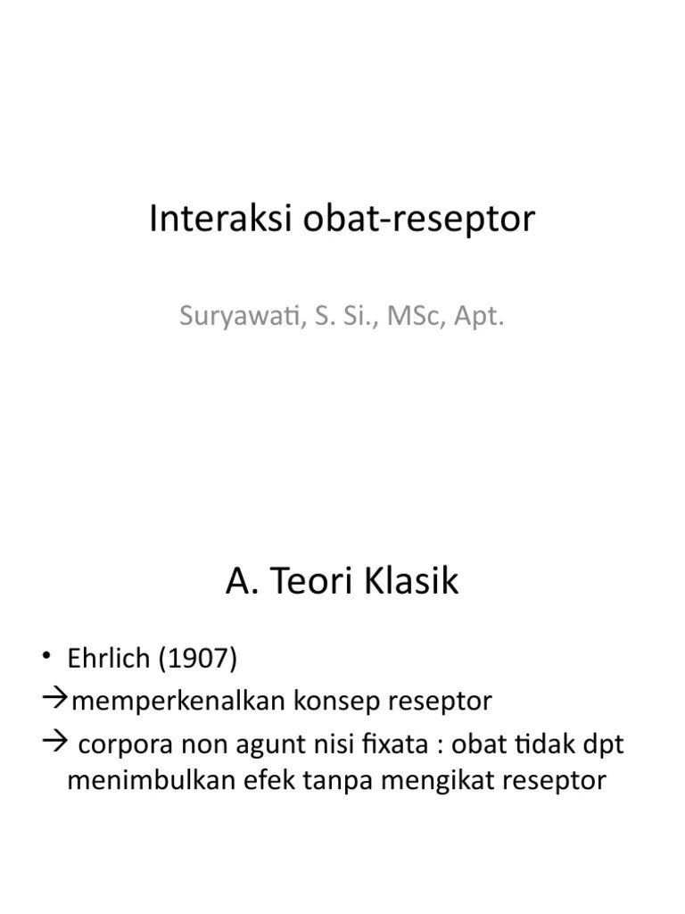 4-Interaksi Obat Dan Reseptor | PDF