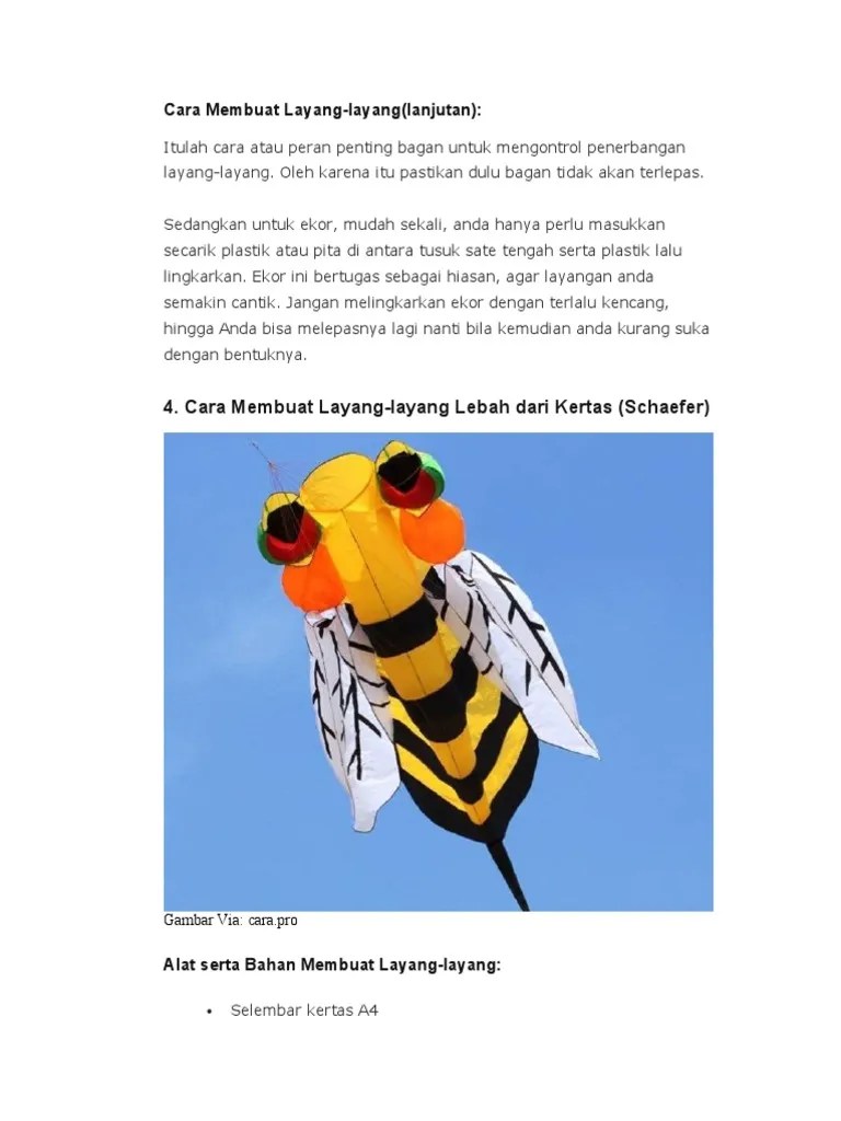 Cara Membuat Layangan Part 2 | PDF