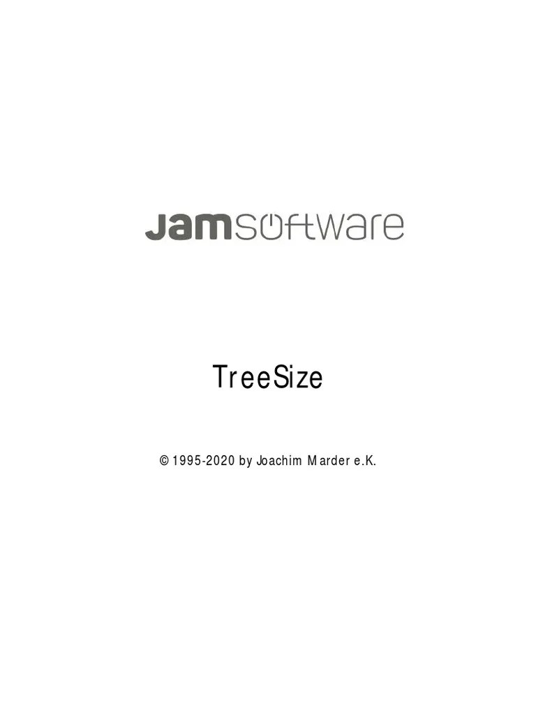 Treesize ©19952020 by Joachim Marder E.K PDF Installation