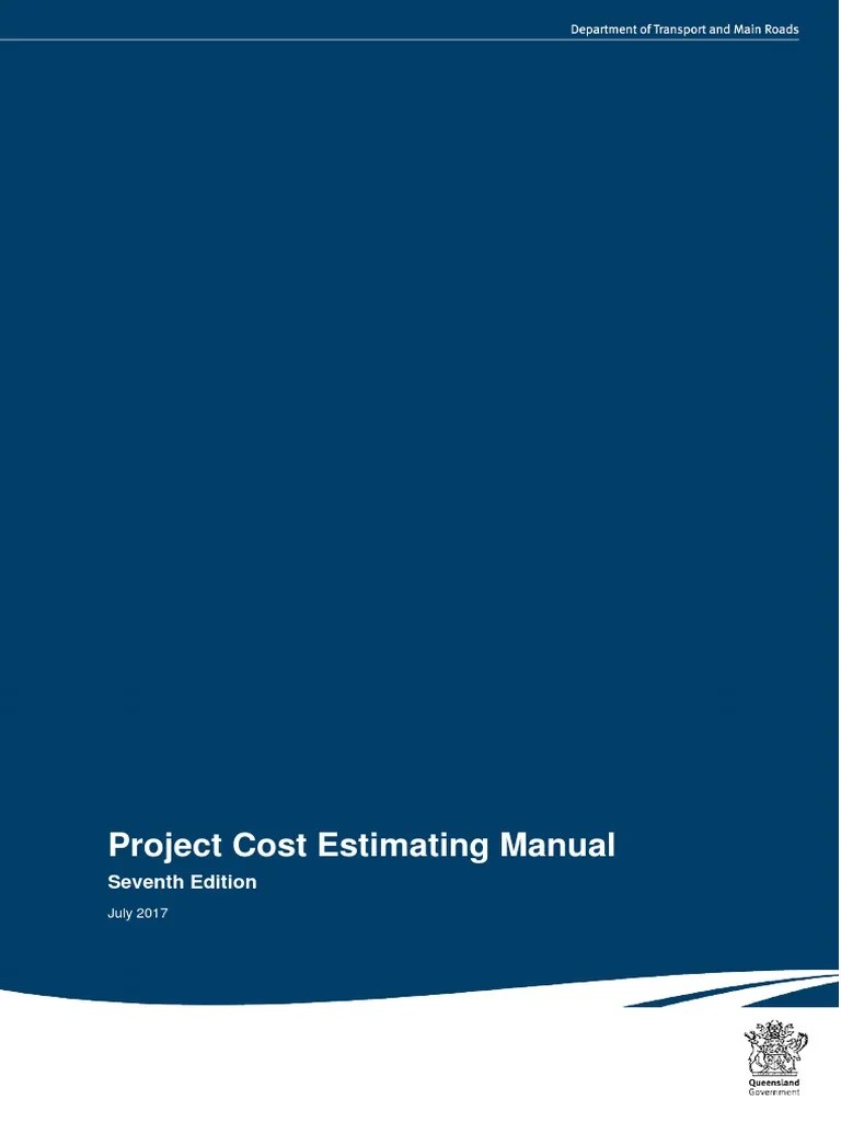 Project Cost Estimating Manual Seventh Edition PDF Project Management Risk Management