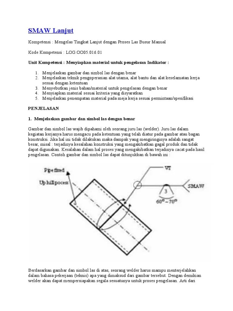 SMAW (Las) Lanjut | PDF