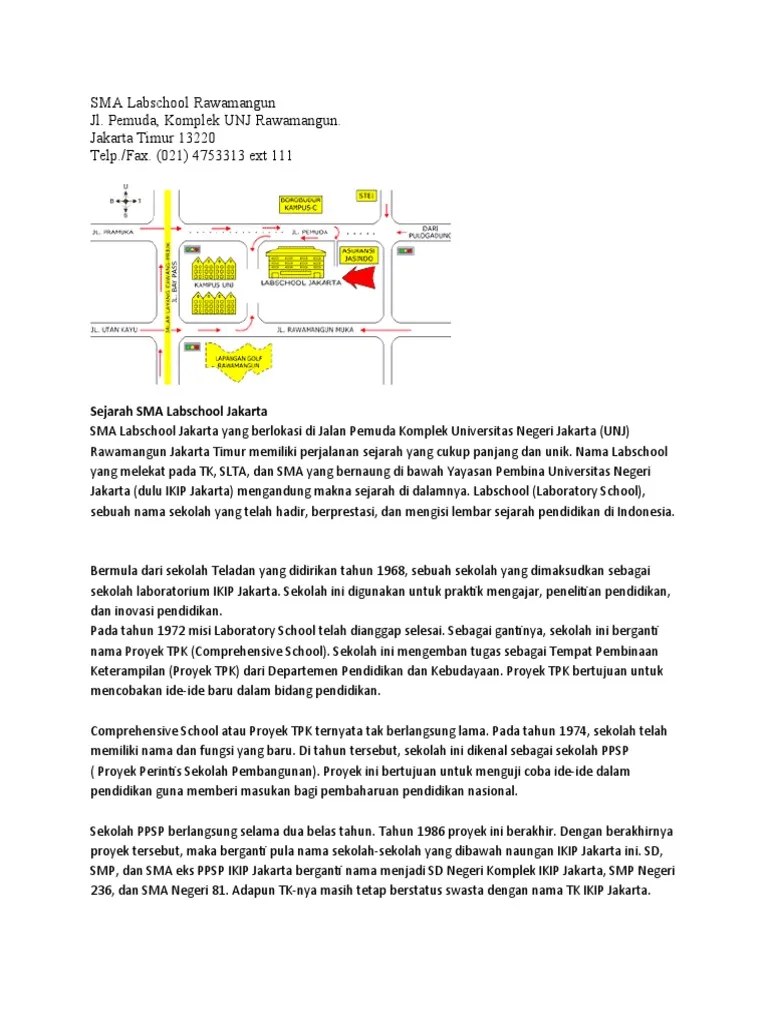 SMA Labschool Rawamangun PDF