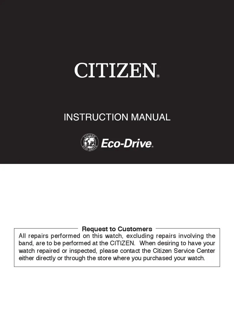 Citizen Eco Drive | PDF | Radio | Wireless