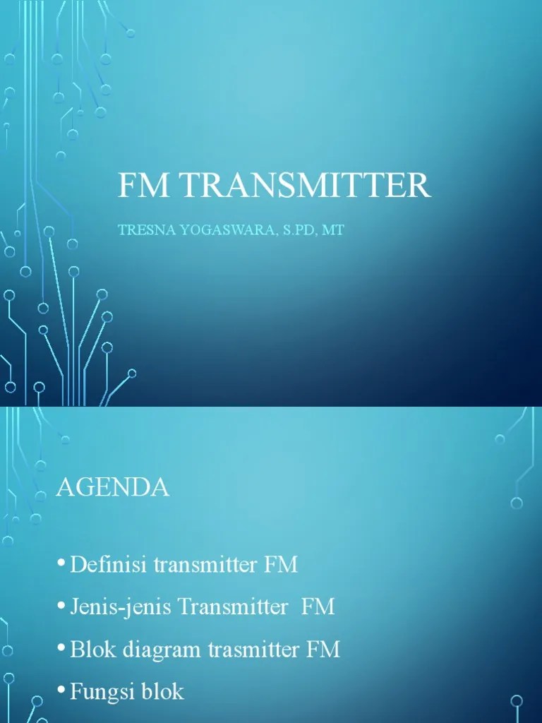 Lesson 2-FM Transmitter Terbaru | PDF | Frequency Modulation | Modulation
