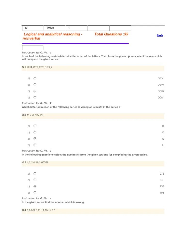 Logical and Analytical Reasoning PDF