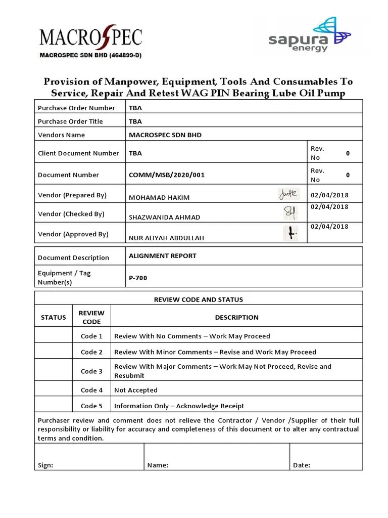 ALIGNMENT REPORT.pdf Manufactured Goods Technology
