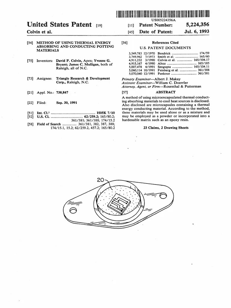 US5224356 PDF Melting Point Epoxy