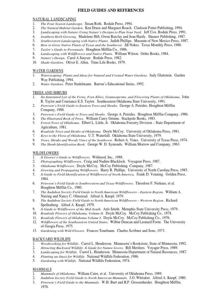 Field Guides PDF Field Guide Organisms