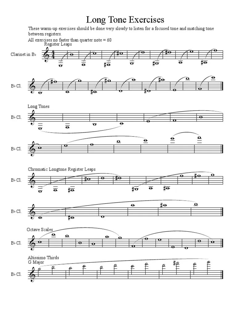 Warm Up Materials PDF Musical Techniques Musical Instruments