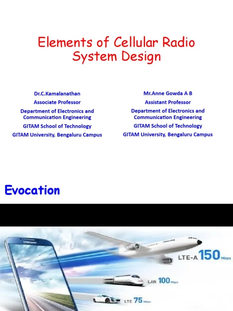 Module IIElements of Cellular Radio System Design PDF Cellular