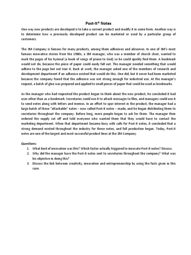 How PostIt Notes Were Invented Taking an Underutilized Adhesive and Creating a New Product for