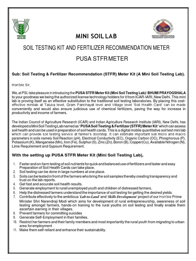 Mini Soil Lab Soil Testing Kit and Fertilizer Meter