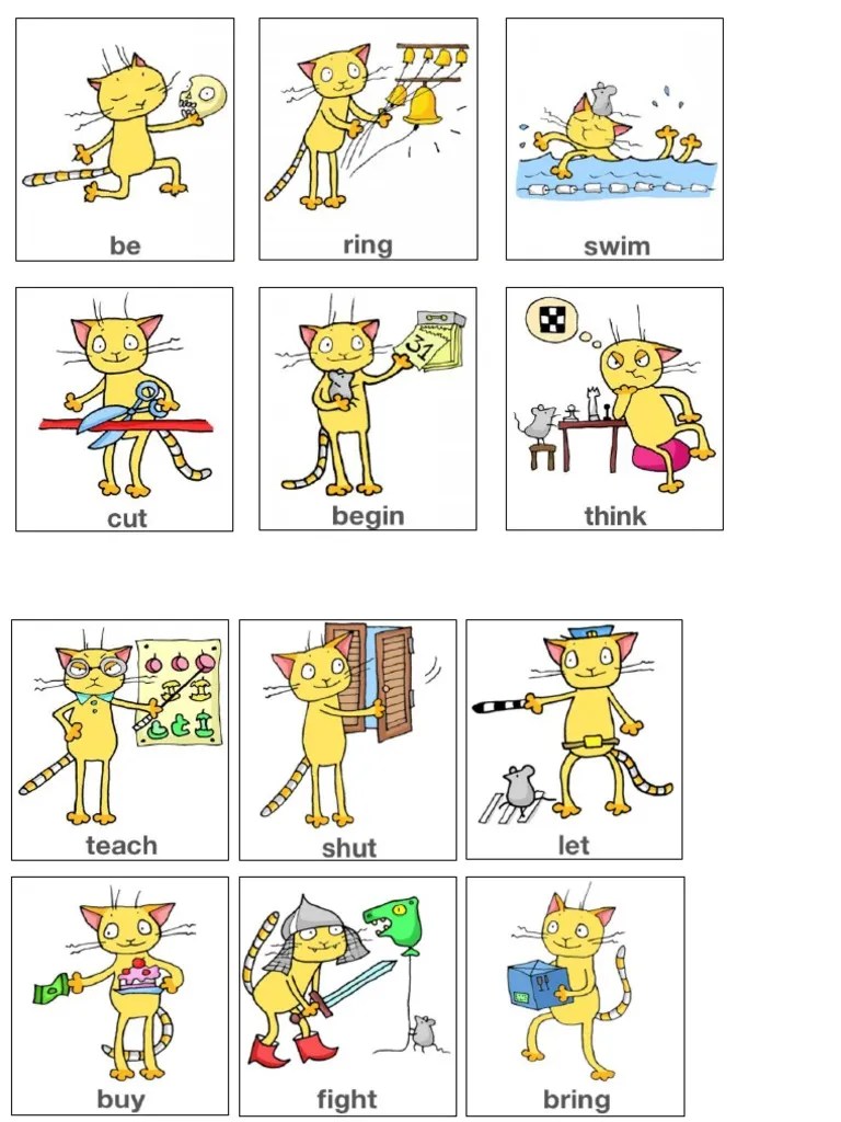 Irvy The Cat Irregular Verbs 1 PDF