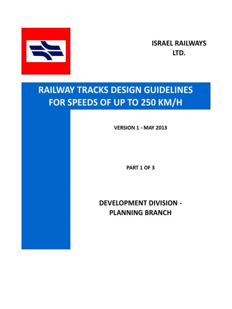 Railway Tracks Design Guidelines 2013 Part 1 Eng PDF Track (Rail