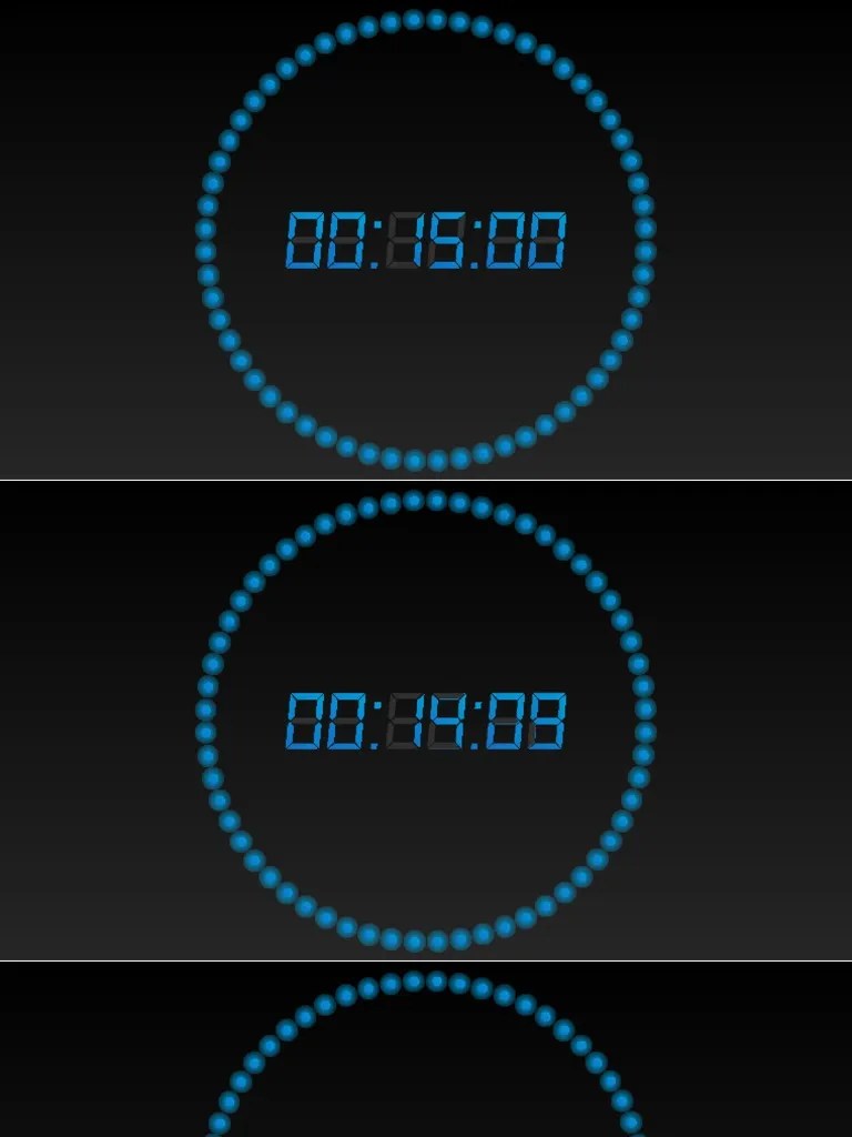 PowerPointcountdowntimerdigital15minutesbluewidescreen