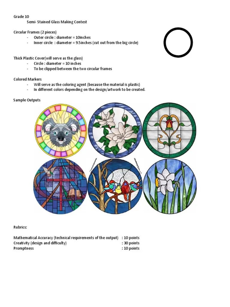 Stained-Glass - Mathematics 10 | PDF