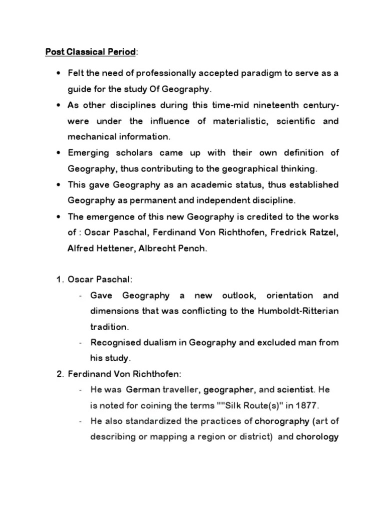 The Emergence of Modern Geography Key Figures and Their Contributions