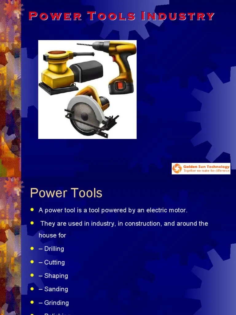Power Tools PPT Updated PDF E Commerce Retail